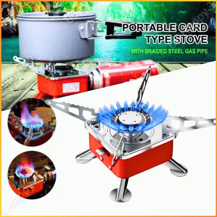 COD KOVAR Kompor Gas Camping Portable Mini 1 Set Lengkap Lipat Outdoor Ultralight Hiking Picnic Camp