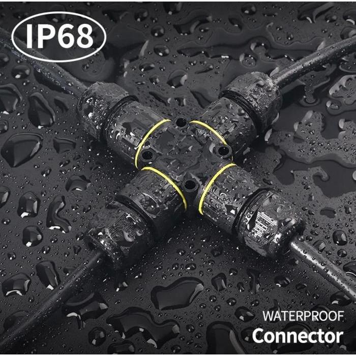 Waterproof Cable Connector 4T-M20 Ip68 Outdoor 3 Pin M20 Cabang 4 Joint Wire Quick Connector