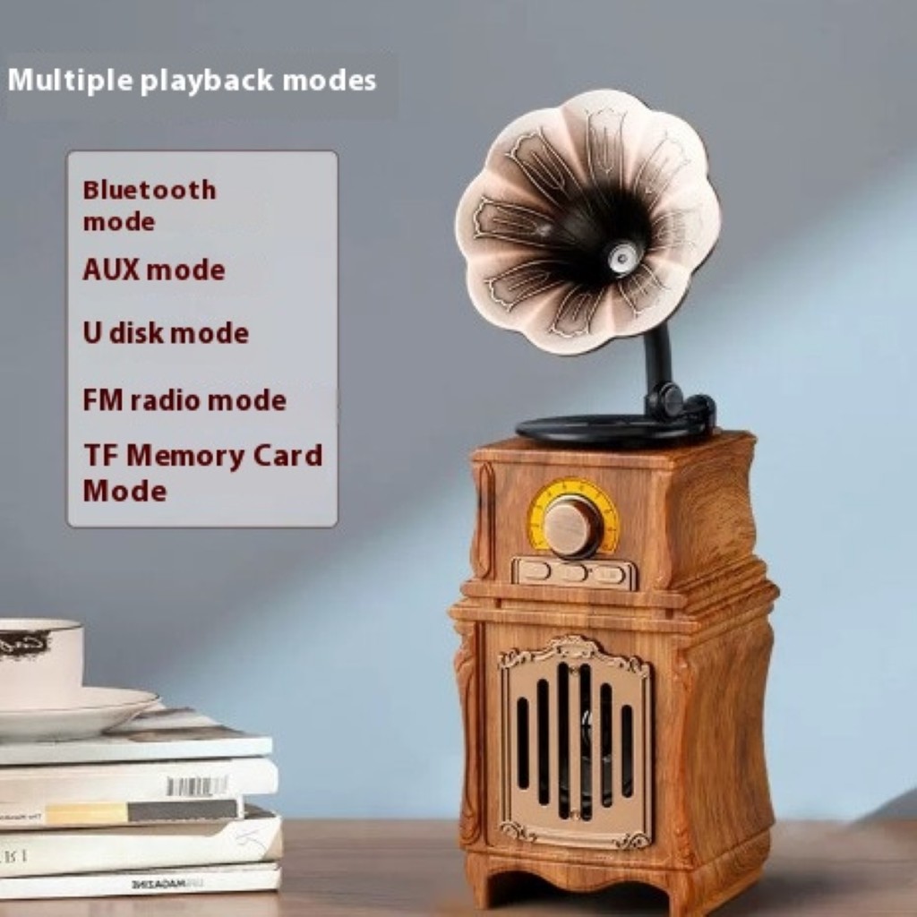 AS31 Wireless Bluetooth Speaker Retro Gramophone Radio Old-Fashioned Bluetooth Audio System