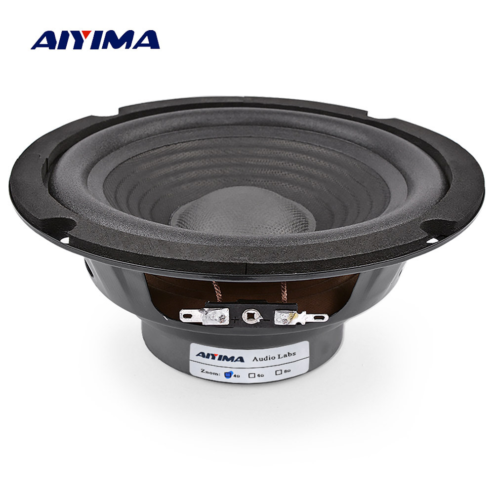 AIYIMA 1Pc 6.5 Inch Midrange Bass Speaker 4 Ohm 150W Audio Music Speakers Woofer LoudSpeaker For
