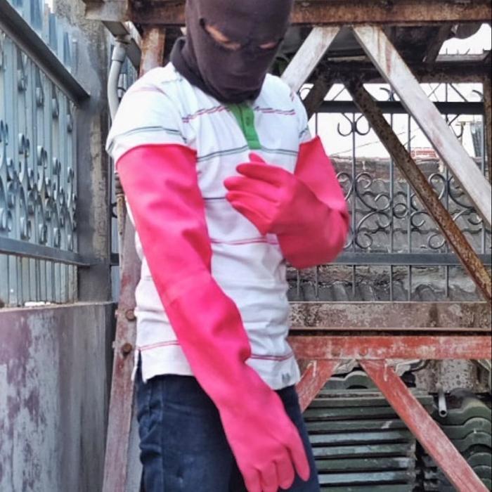 Sarung Tangan Karet Medis Panjang Sampai Ketiak / Long Rubber Gloves Seagull 28" Tbk