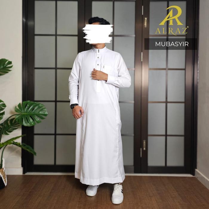 Stok Baru Gamis Jubah Wol Alraz premium + Box stlye Haramain wol manset