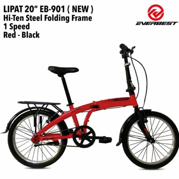 Sepeda Lipat 20 Inc Everbest Velag Alloy Ada Boncengan Dan Spakbor