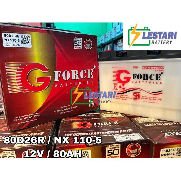 Ready Aki Basah Conventional G FORCE 80D26R / NX110-5 / NX 110-5