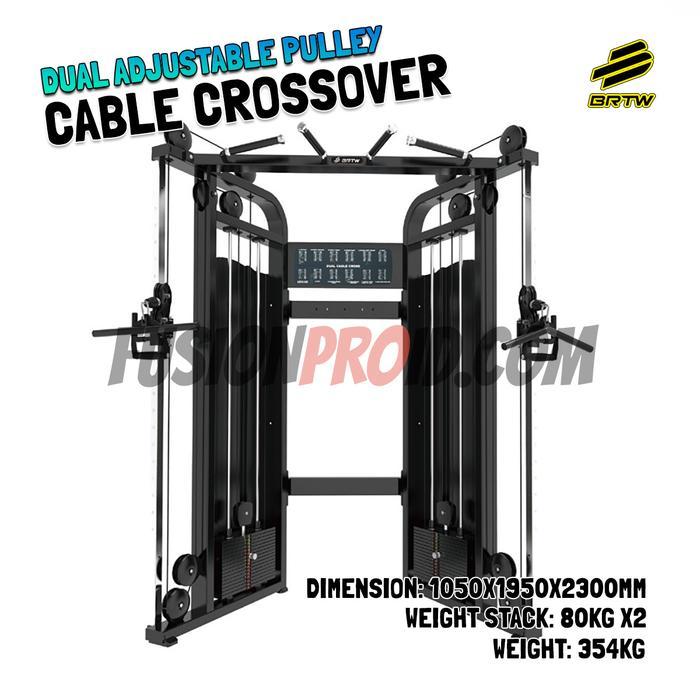 BRTW Functional Trainer TB17 Brightway Dual Adjustable Pulley Cable Crossover Alat Fitness Komersil