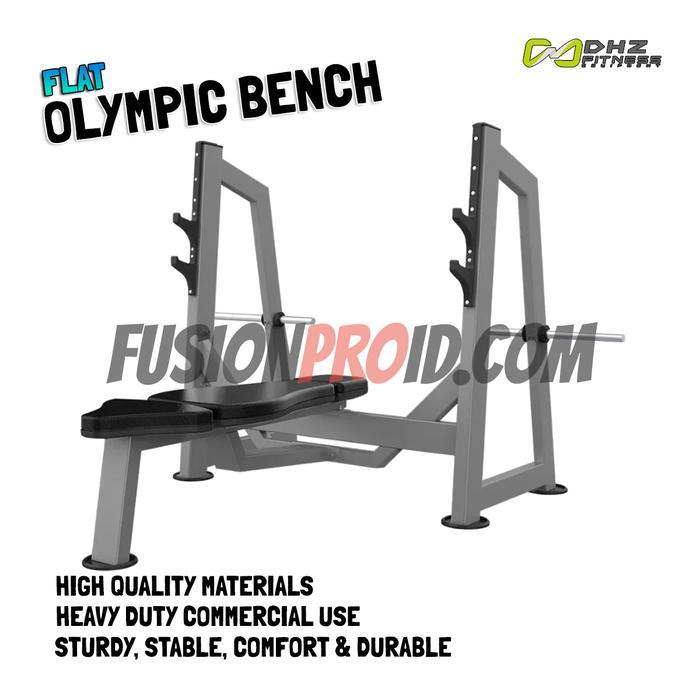 DHZ Olympic Bench Flat Commercial E3043 Bangku Fitness Komersial