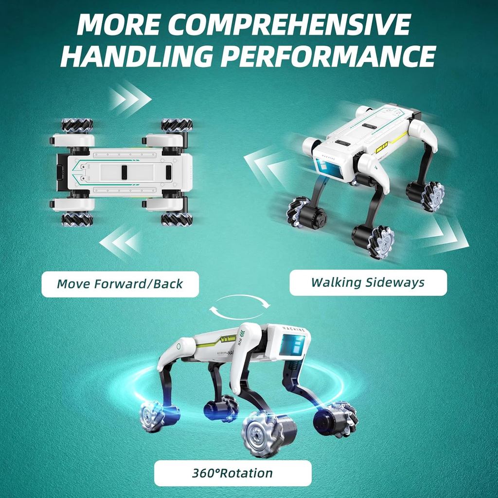 Electric RC Intelligent Robot Dog With Clip & Shoot Multifunction RC Mechanical Dog Voice