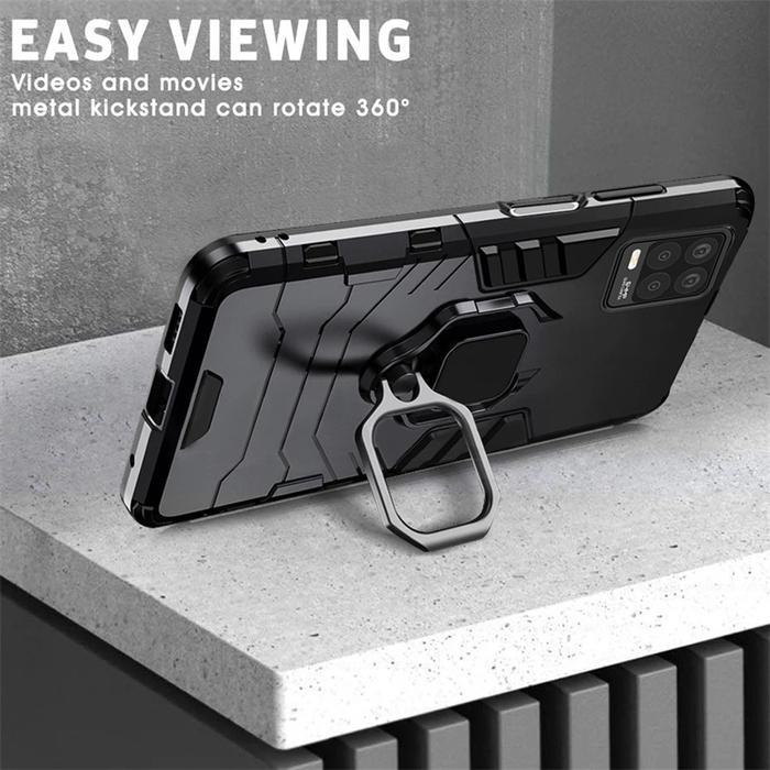 Compaitable For Case Realme 8 8I 8 Pro 8 5G Rugged Armor Robot Standing Iring Case