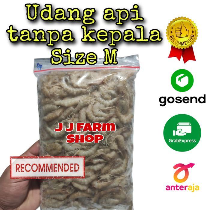 UDANG API SEGAR TANPA KEPALA POTONG KEPALA FRESH segar jaminan SEGAR