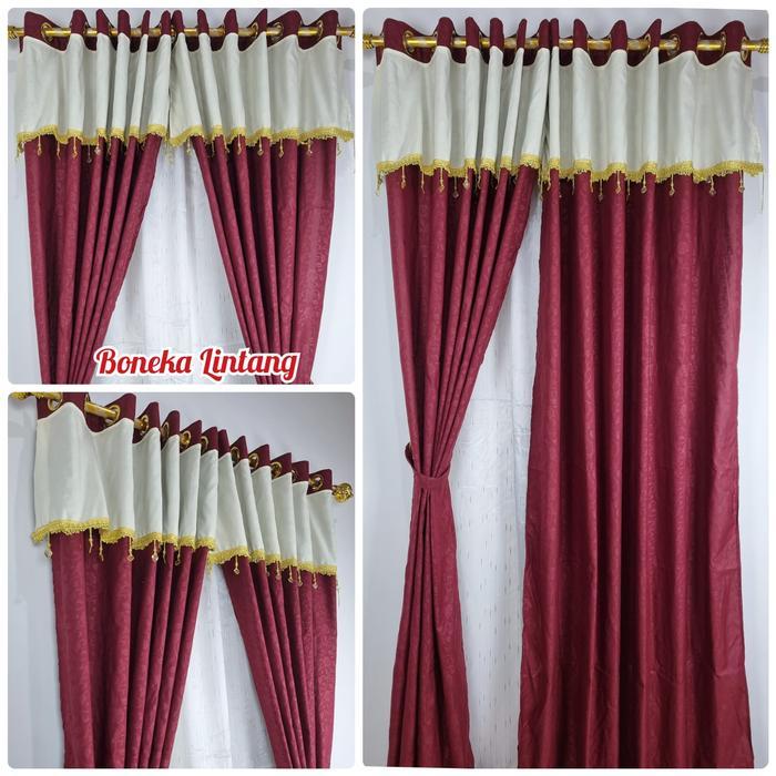 Gorden Rumbai Renda Mewah - Korden Pintu Pony Renda Cantik