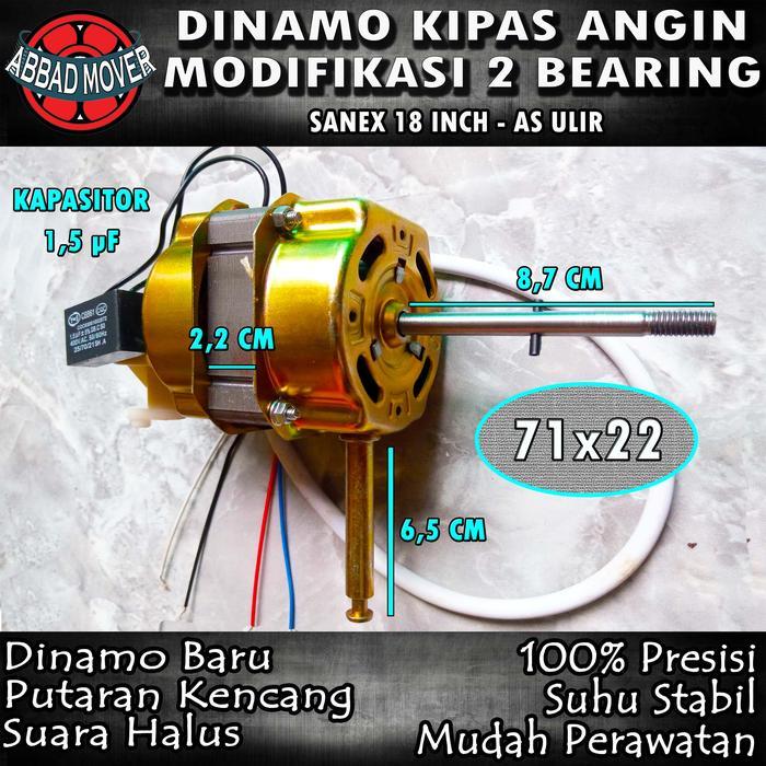 DINAMO KIPAS ANGIN BEARING SANEX 18