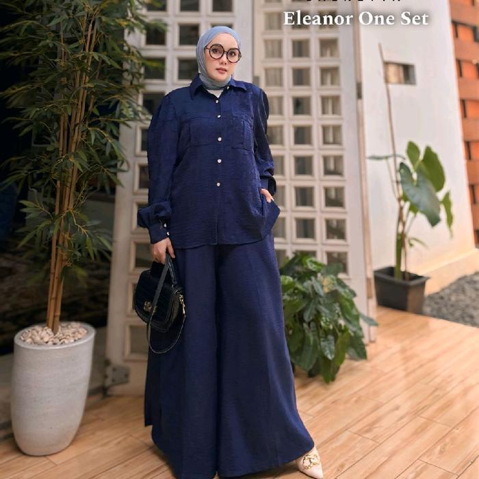 Eleanor set by baenetta setelan celana+kemeja