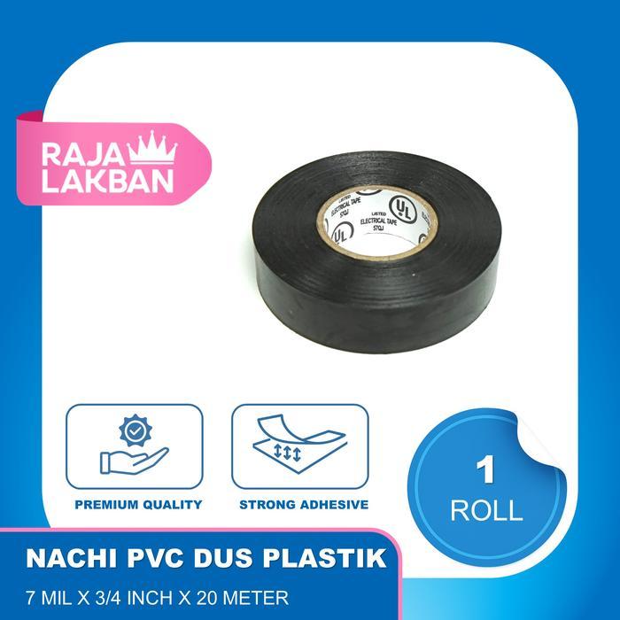 [] NACHI Isolasi Listrik PVC UL Dus Plastik 19mm Hitam