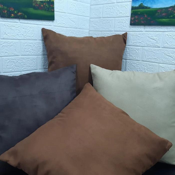 SARUNG BANTAL SOFA SUEDE, SARUNG BANTAL KURSI SOFA 60 X 60, 70 X 70