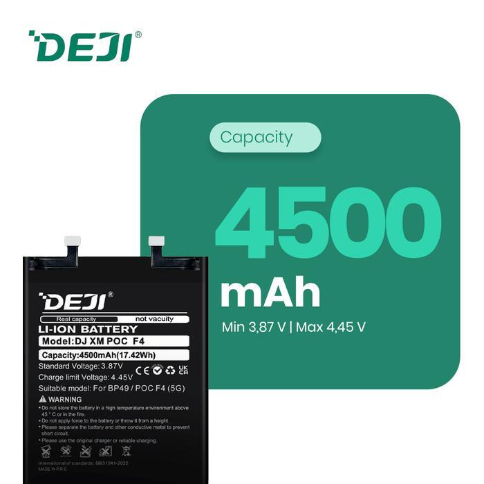 DEJI BATERAI BP49 FOR POCO F4 5G / REDMI K40S 4500MAH 3.87V ORIGINAL CAPACITY XIAOMI BATTERY
