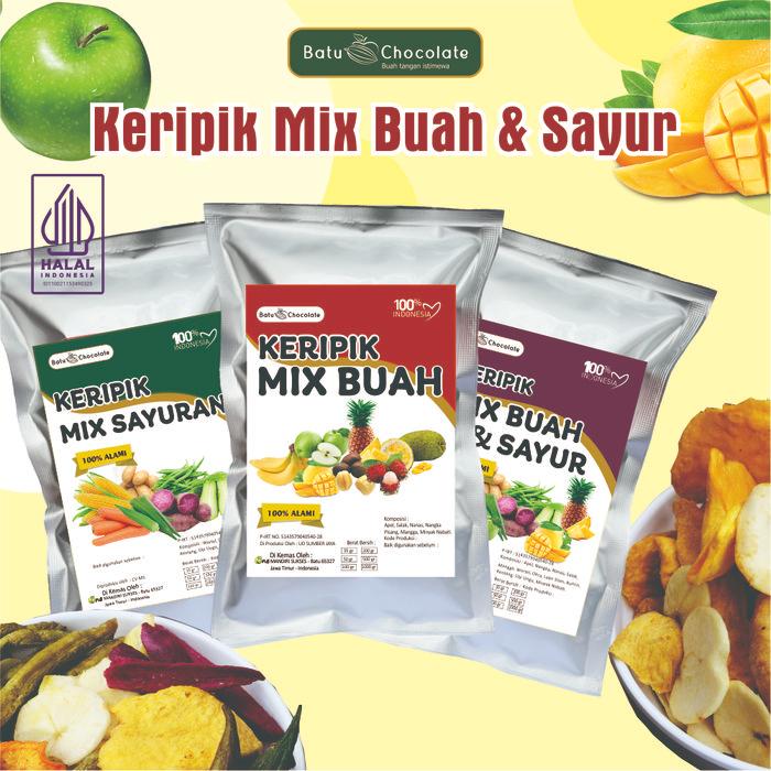 Promo BATU CHOCOLATE Keripik Buah Mix Keripik Sayur Mix / Mix Buah Sayur