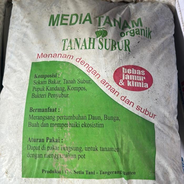 "New" Media tanam organik / tanah subur / tanah lembang / pupuk/ sekam bakar