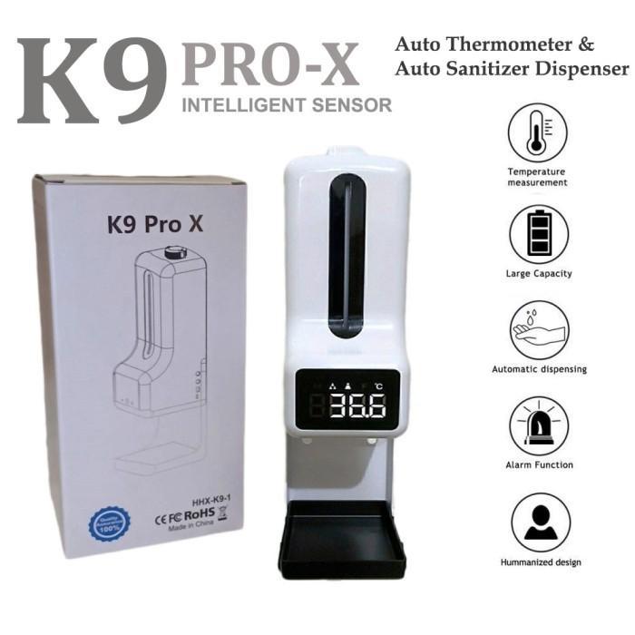 K9 Pro X Wall Automatic Dispenser Hand Sanitizer Infrared Thermometer