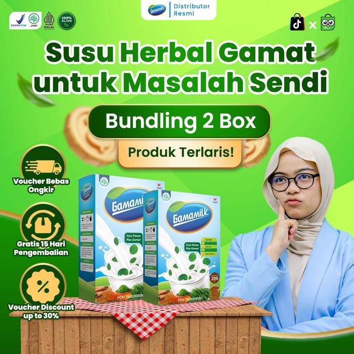 Susu Kambing Etawa Gamamilk 2 Box Susu Kambing Etawa Gamat/Teripang & Gula Aren Solusi Nutrisi