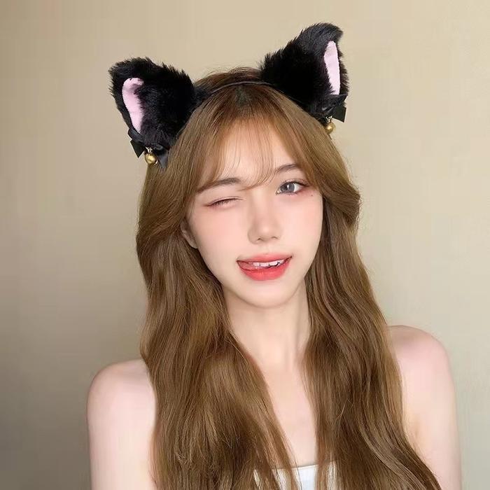 Bando Karakter Telinga Kucing Cute Bandana Lucu Cosplay Anime