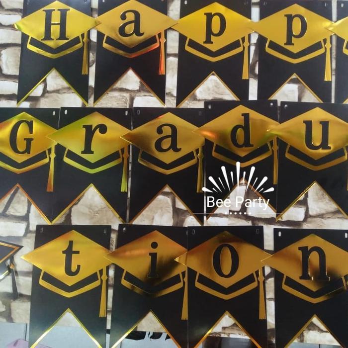 Banner Graduation / Tulisan Happy Graduation