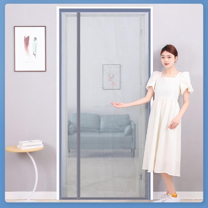 COD Tirai Gorden Jaring Net Kelambu Nyamuk Magnet Untuk Pintu Kamar Perangkap Anti Nyamuk Magnetic