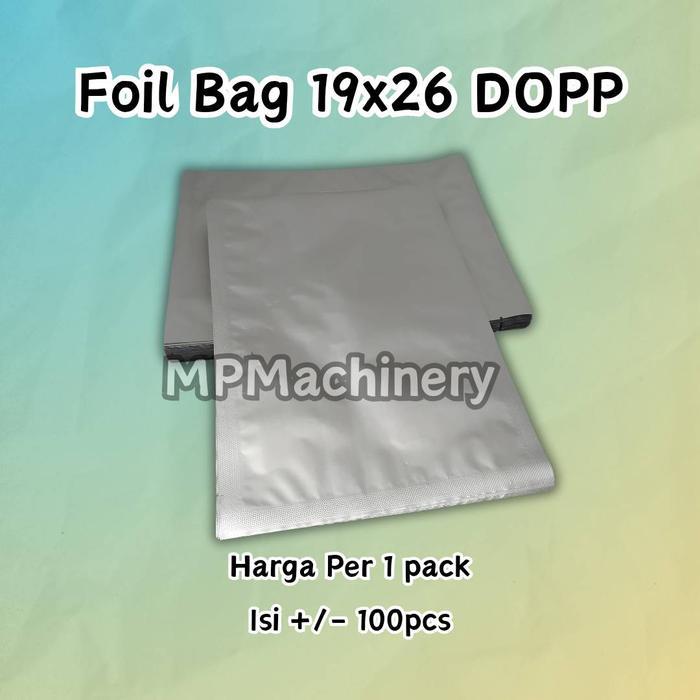 Alumunium Full Foil Bag U 19X26 Kemasan Kripik 19 X 26 Cm
