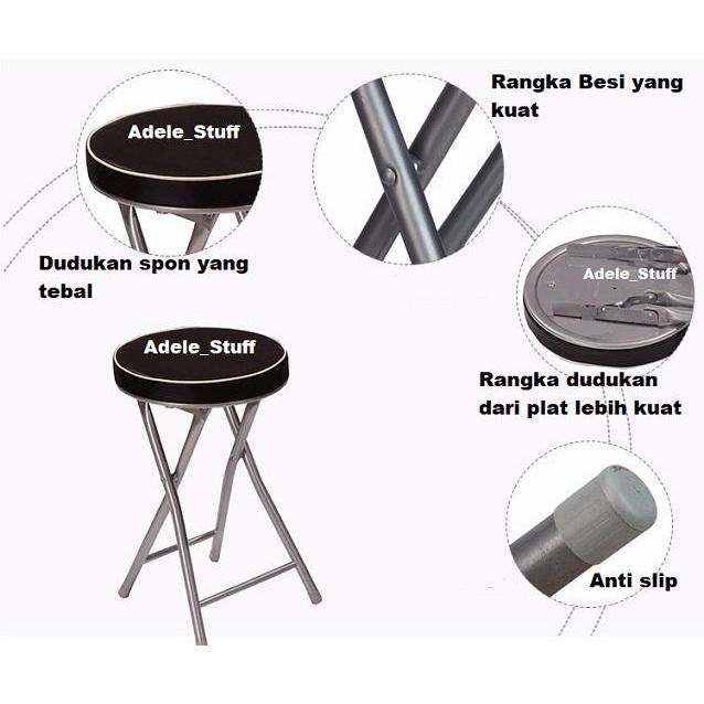 Kursi Lipat Besi / Kursi Sholat / Kursi Portable Informa / Kursi Busa