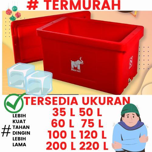 Cooler Box Es Marvel Penyimpanan Makanan Minuman Beku Frozen Seafood Cool Ice