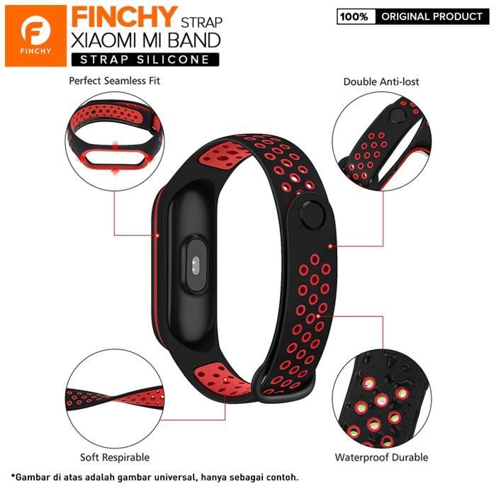 SIAPKIRIM Finchy Silicone Strap for Xiaomi Mi Band 5 Sporty Dual Tone Wristband READY STOCK