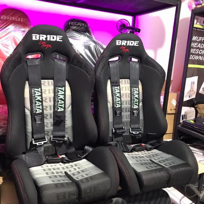 jok lowmax gradasi hitam jok mobil jok racing