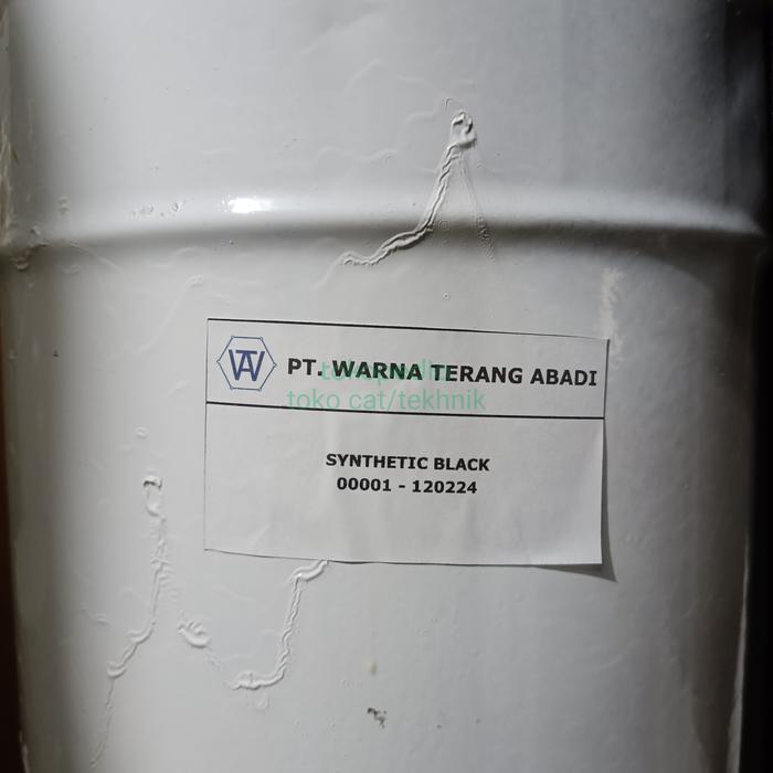 cat synthetic black 5L - cat besi dan kayu - 5kg