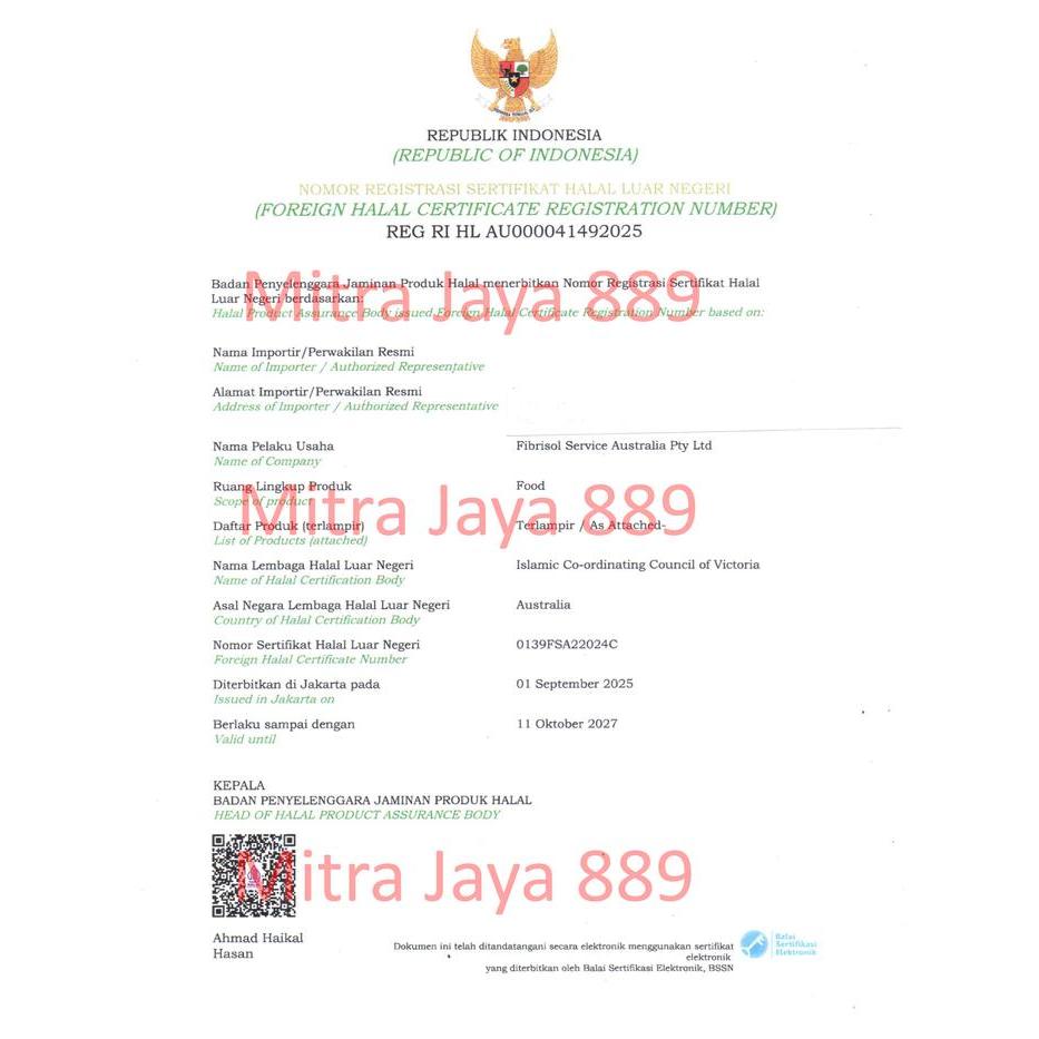 "New" Fibrisol 417A 100 gram / Phosmix Bakso / Fibrisol pengenyal Bakso