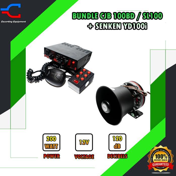 Paket Sirine Senken CJB100BD Suara Whelen + Toa Senken YD100i