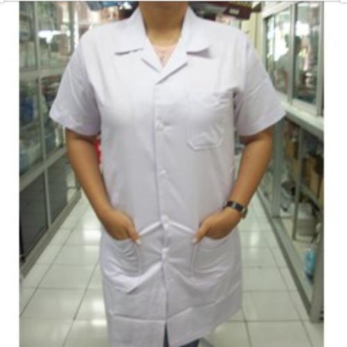 New Best Quality 100% Original Jas Laboratorium Lengan Pendek Baju Seragam Medis Perawat Lab