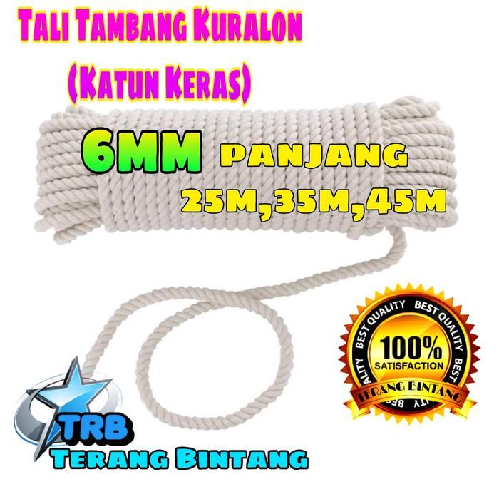 Terang Bintang Tali KURALON 6mm Bahan Kain Katun Pengikat Barang Truk Pick Up Losbak Terpal