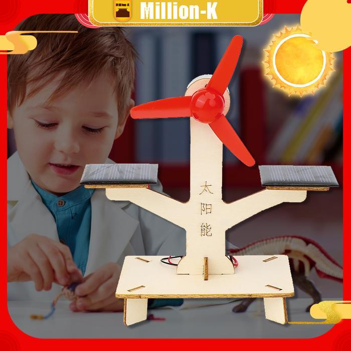 [] Kit Edukasi Pembangkit Listrik Solar Cell Kipas Tenaga Matahari Solar Cell Panel Surya