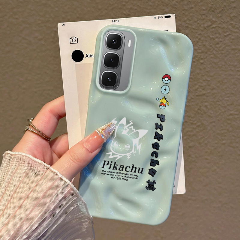 Casing Hp Untuk Infinix HOT 60i Case Casing HP Softcase Silikon ponsel Anti-sidik jari Pola meteorit
