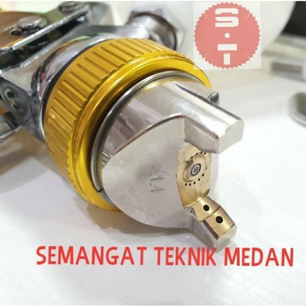 Spray Gun Hvlp Semprotan Angin Cat Tabung Atas 600Cc Hvlp Hyper Coofix