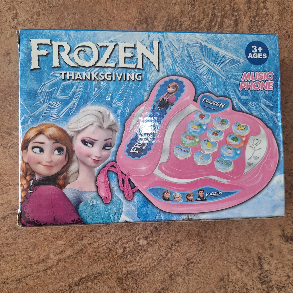 Frozen Music Phone Anak - Mainan telpon Elsa & Anna - Mainan Telepon Edukasi untuk Anak