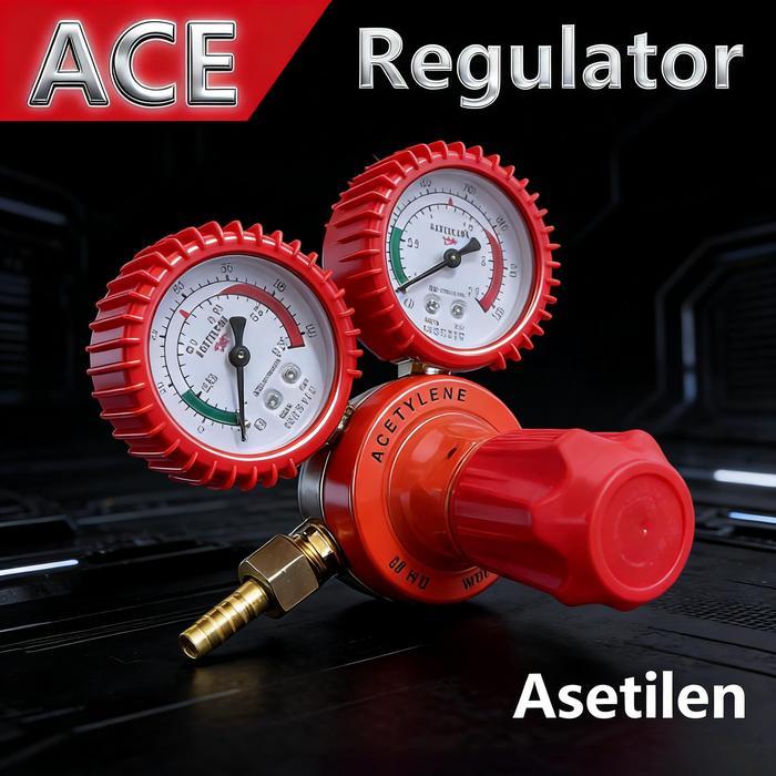 Regulator Gas Acetylene Untuk Tabung Las Welding Asetilin Ace Yqe-03