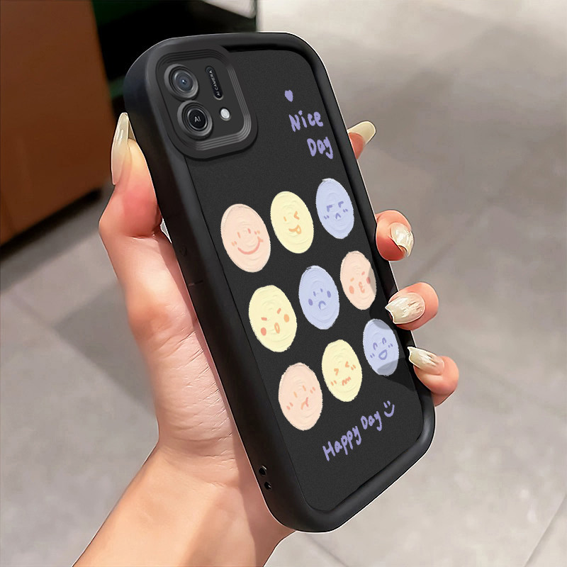 Casing Hp OPPO A16K OPPO A16E Case Ekspresi coretan cat minyak Kasing silikon Cesing Bagus Selfie Ke