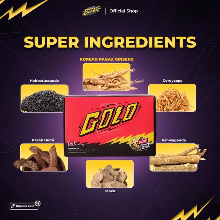 Mister Golo Ginseng 1 Box Isi 5 Sachet Botanical Drink Rasa Banana Honey Mr Gold Pasti Ori