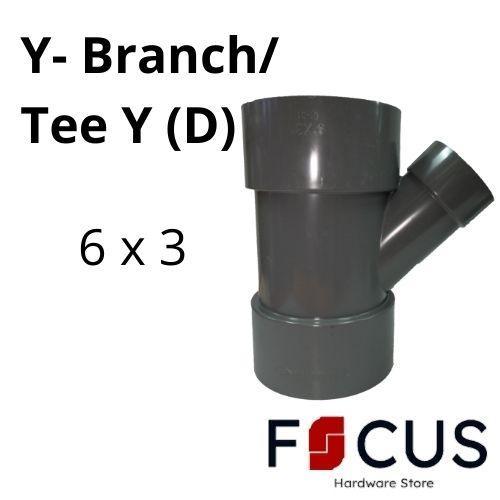 Rucika Y Branch/ Tee Y (D) 6x3 inch Sambungan Pipa