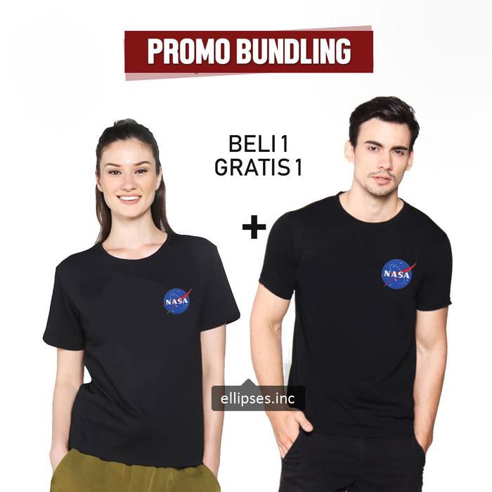 Ellipsesinc - Kaos Couple Oversize Pria Wanita Nasa