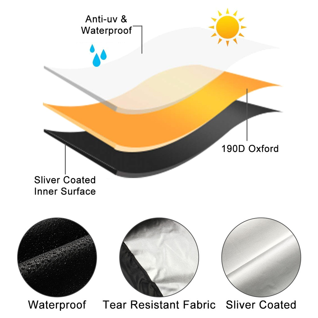 Mobility Scooter Cover Waterproof Wheelchair Storage Cover 190D Oxford Fabric Rain Protector from