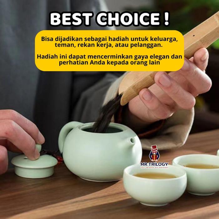 Premium Chinese Tea Pot Set Keramik Klasik Souvenir Cangkir Teh Teko Hampers Gelas Teh Kopi Original