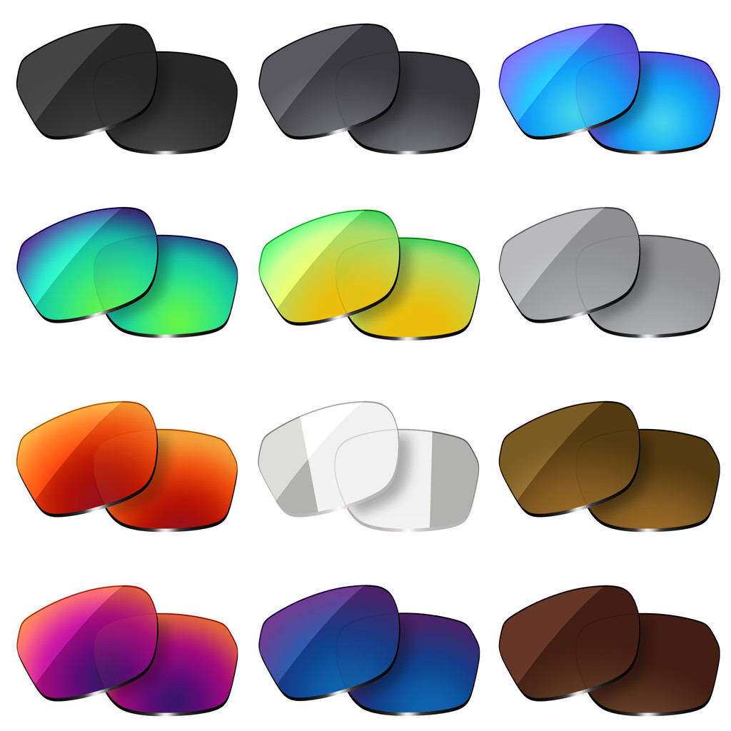 Visorize Polarized Replacements UV400 Lenses For Oakley Hex Jector OX8032 55mm Sunglasses