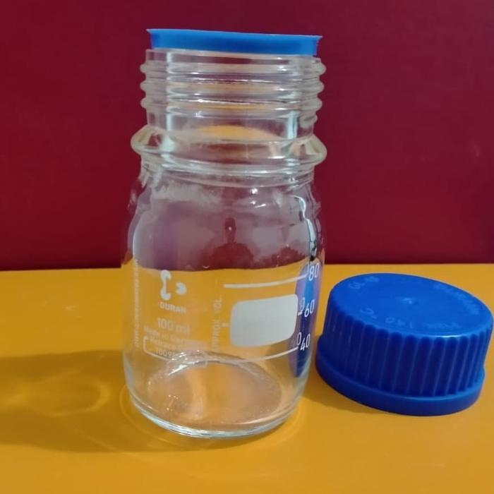 LABORATORY BOTTLE 100ML DURAN. BOTOL LABORATORIUM 100ML. LAB BOTOL DURAN 100 ML