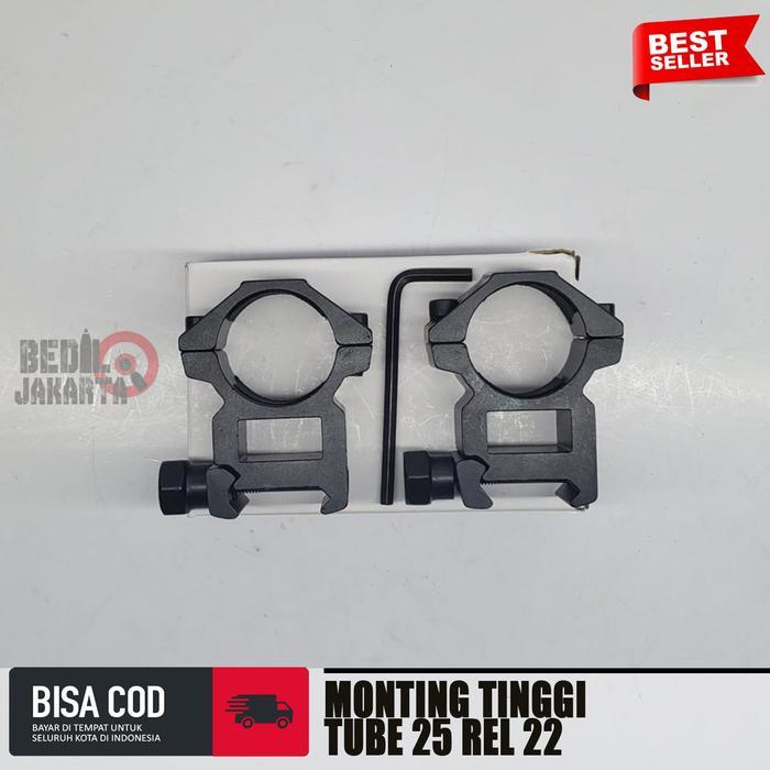 MONTING TELESKOP OD 25 MOUNTING TELESCOPE TUBE 25 REL 22 MONTING TINGI
